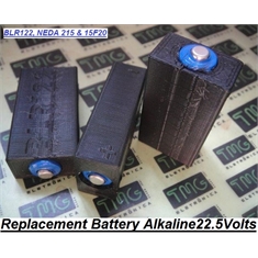 Bateria 22,5V Alcalina - Battery Alkaline 22.5V - Types Exell 412A, NEDA 215 Substitui 15F20, BLR122, V72PXA412 Alkaline 22.5V - Analog Battery Tester, Multímetro Vintage - Bateria 22,5V Alcalina - Battery Alkaline 22.5V P/Multímetro Antigo